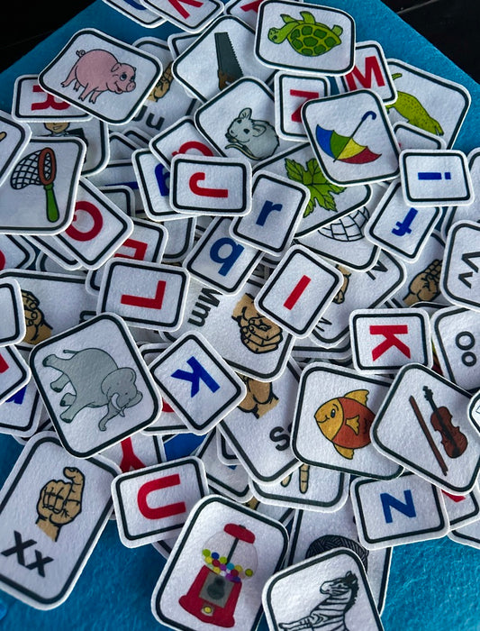 Alphabet Bundle Deal.  104 pcs / Alphabet letters, sign language, objects (A-Z) .