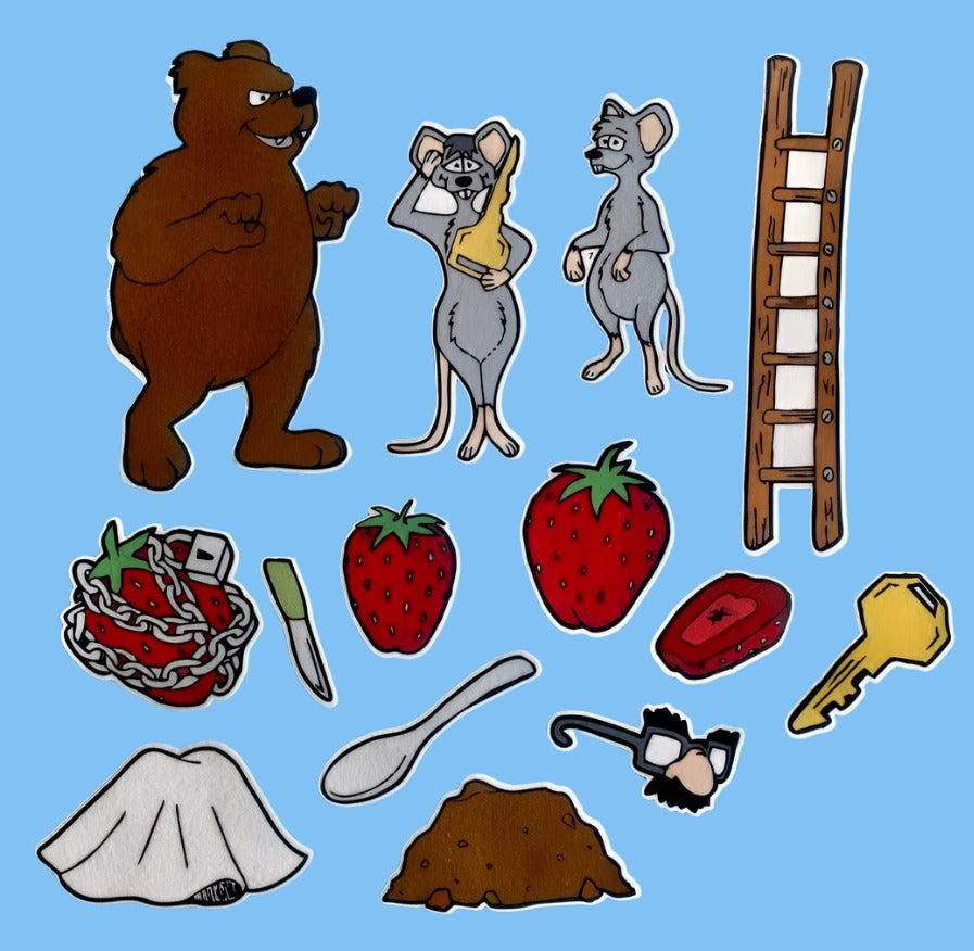 Little Mouse, Red Ripe Strawberry& the Big Hungry Bear