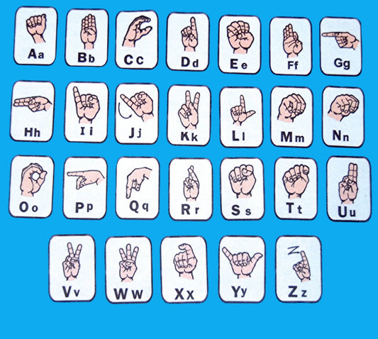 Sign Language Alphabet Felt Board Set -includes 26 letter signs